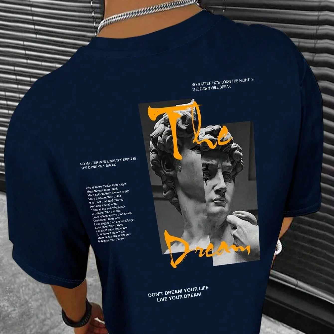 Dream Life Men's Cotton Streetwear Tee